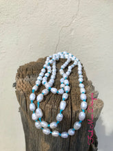 Load image into Gallery viewer, Endless Pearls Necklace (Blue, Long)